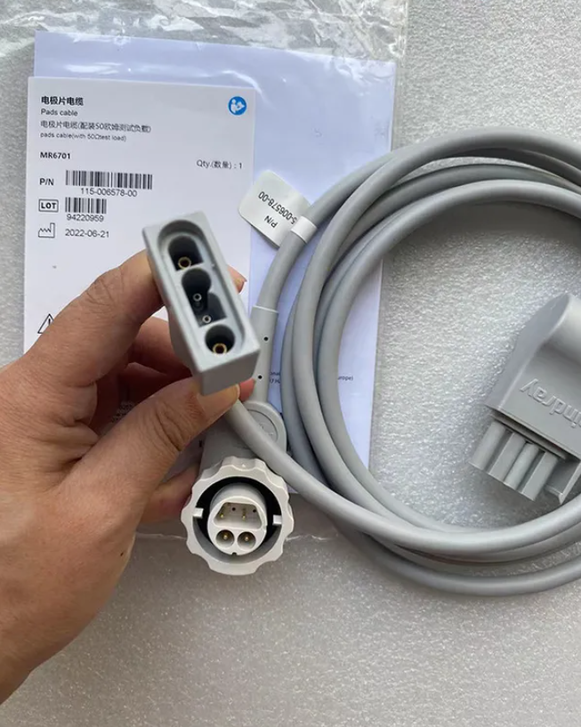Mindray Defibrillator Pads Cable with Test Load MR6702