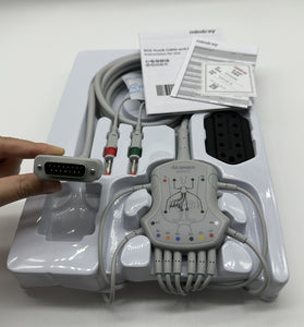 Mindray 12 lead ECG cable, AHA, Φ4 banana plugs. EC6408