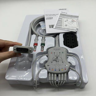 Mindray 12 lead ECG cable, AHA, Φ4 banana plugs. EC6408