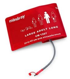 Mindray Bladderless Reusable Cuffs with Connector CM1307 Large Adult Long Cuffs