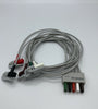 5-Lead ECG wires, Clip, Adult/Paediatric, TPU, AHA 1meter