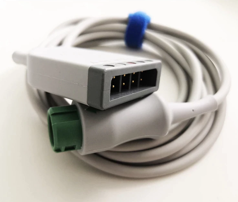 ECG Trunk Cable: 3/5 Lead, Adult/Paediatric Defib-Proof, AHA/IEC, 3m