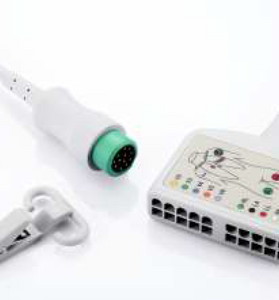 ECG trunk cable: 12-lead, Adu/Ped, 12 Pin, Defib-Proof, AHA