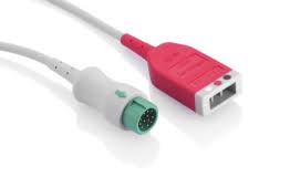 ECG trunk cable: 3-lead, Ped/Neo, 12 Pin, ESU-Proof, AHA/IEC - Mindray Accessories Australia