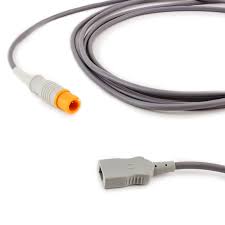 Mindray Temperature extension cable, 2Pin plug, 3m, rectangle connector (Molex)