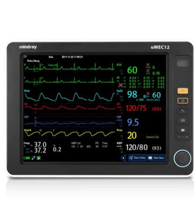 Mindray uMEC12 Patient Monitor ECG, Resp, SpO2, NIBP, 2-ch TEMP