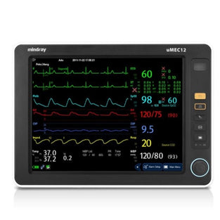 Mindray uMEC12 Patient Monitor ECG, Resp, SpO2, NIBP, 2-ch TEMP